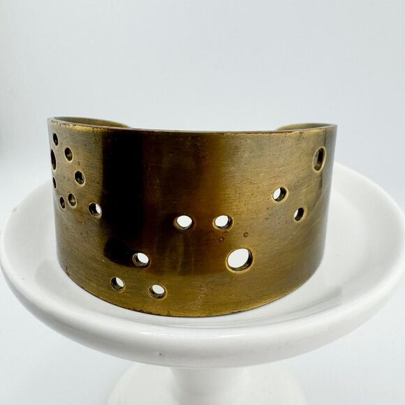 Vintage Scout Zodiac Gemini Cuff Bracelet Astrological Signed Heroine Retro - Picture 4 of 12